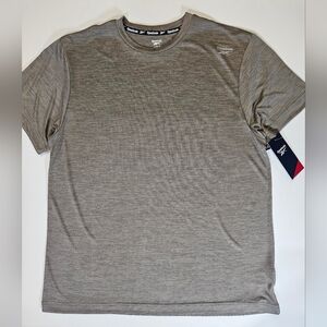 Reebok Athletic T-Shirt Mens Large Driftwood‎ Moisture Wicking Training Tee NEW